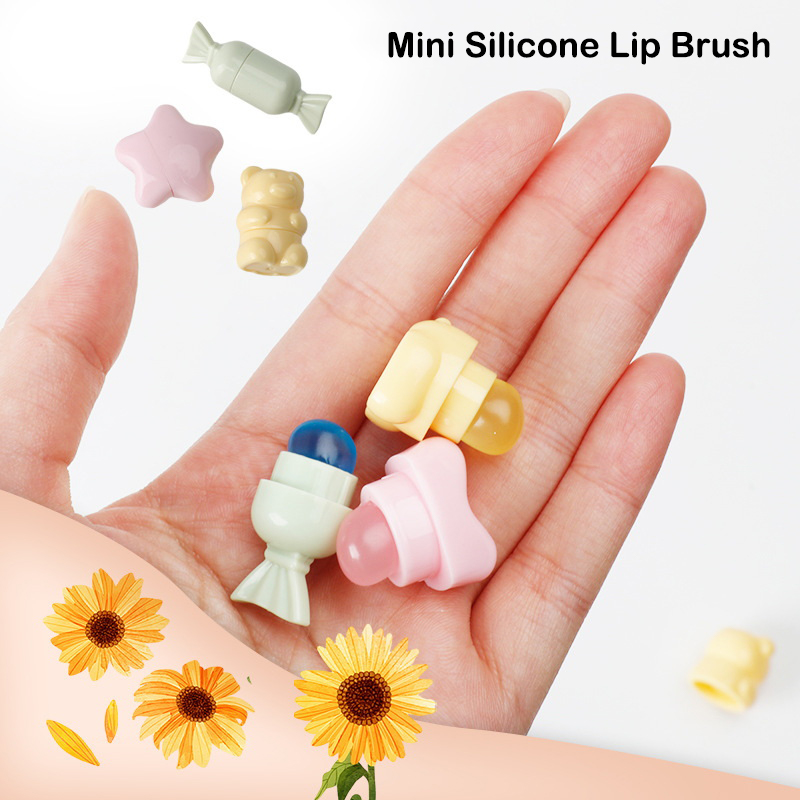 Lip Balm - Mini silikonowy pędzel do ust Cartoon