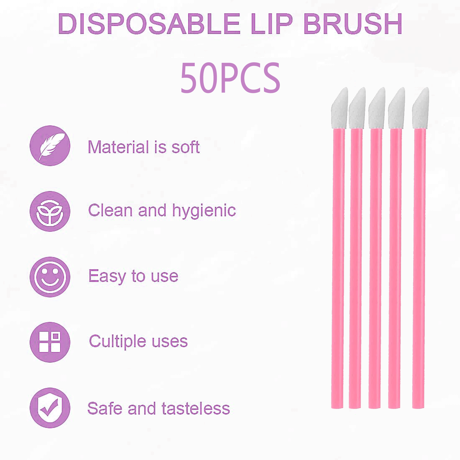 50 sztuk jednorazowy pędzelek  – Lip Balm recenzja i cena