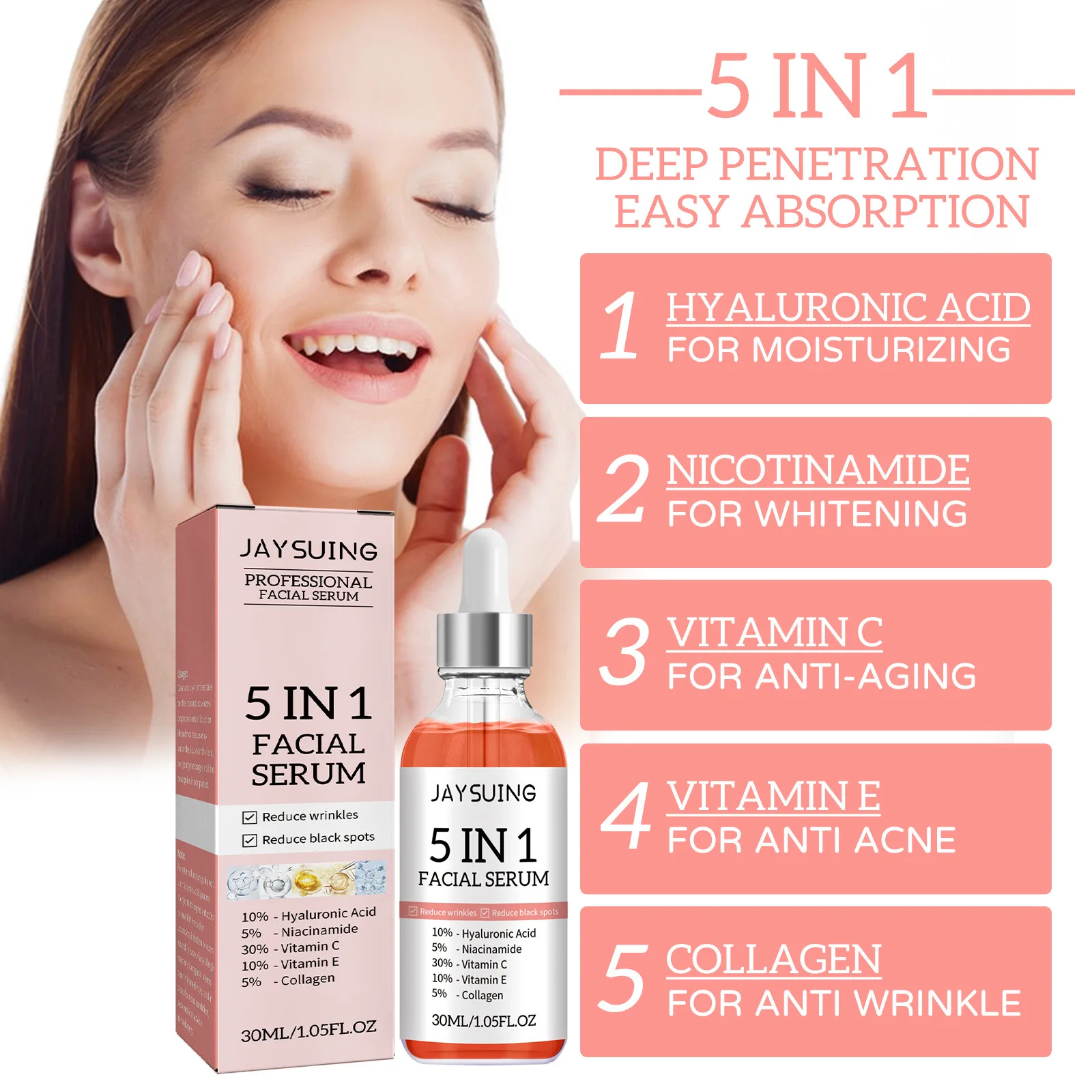 5 w 1 nawilżające serum do twa – Vitamin C Serum recenzja i cena
